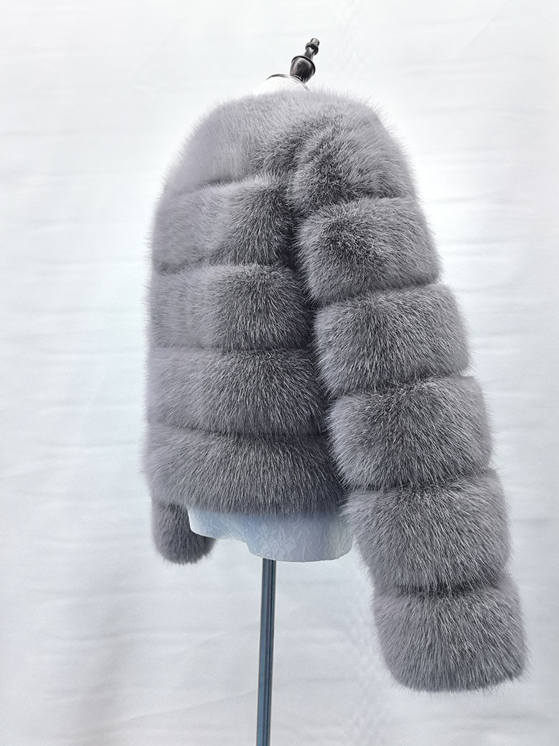 Damenbekleidung Pelz Spleißen Pelzmantel Damen Stil Casual Langarm Winter Warm Pelzmantel_voghion.com