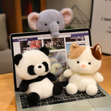 网红桌伴陪伴动物兔子熊猫公仔毛绒玩具小狗玩偶女孩安抚布偶娃娃
