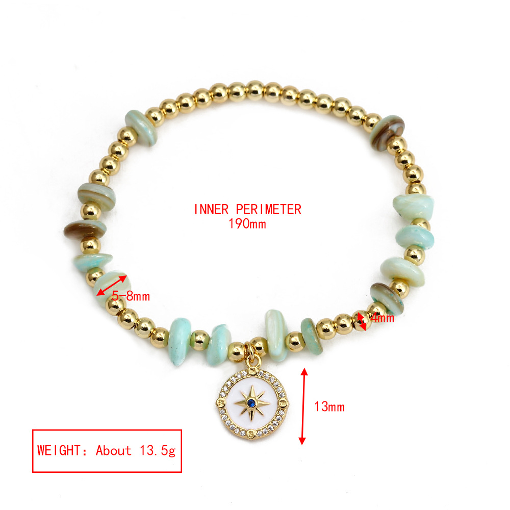 Fashion Eye Copper Inlay Zircon Bracelets 1 Piece