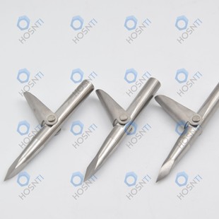 Baoji Manufacturer Supplies Titanium Alloy Fish Trap Flying Shark Dart Tip with Fins Titanium Fish Dart Titanium Fish Trap Accessories
