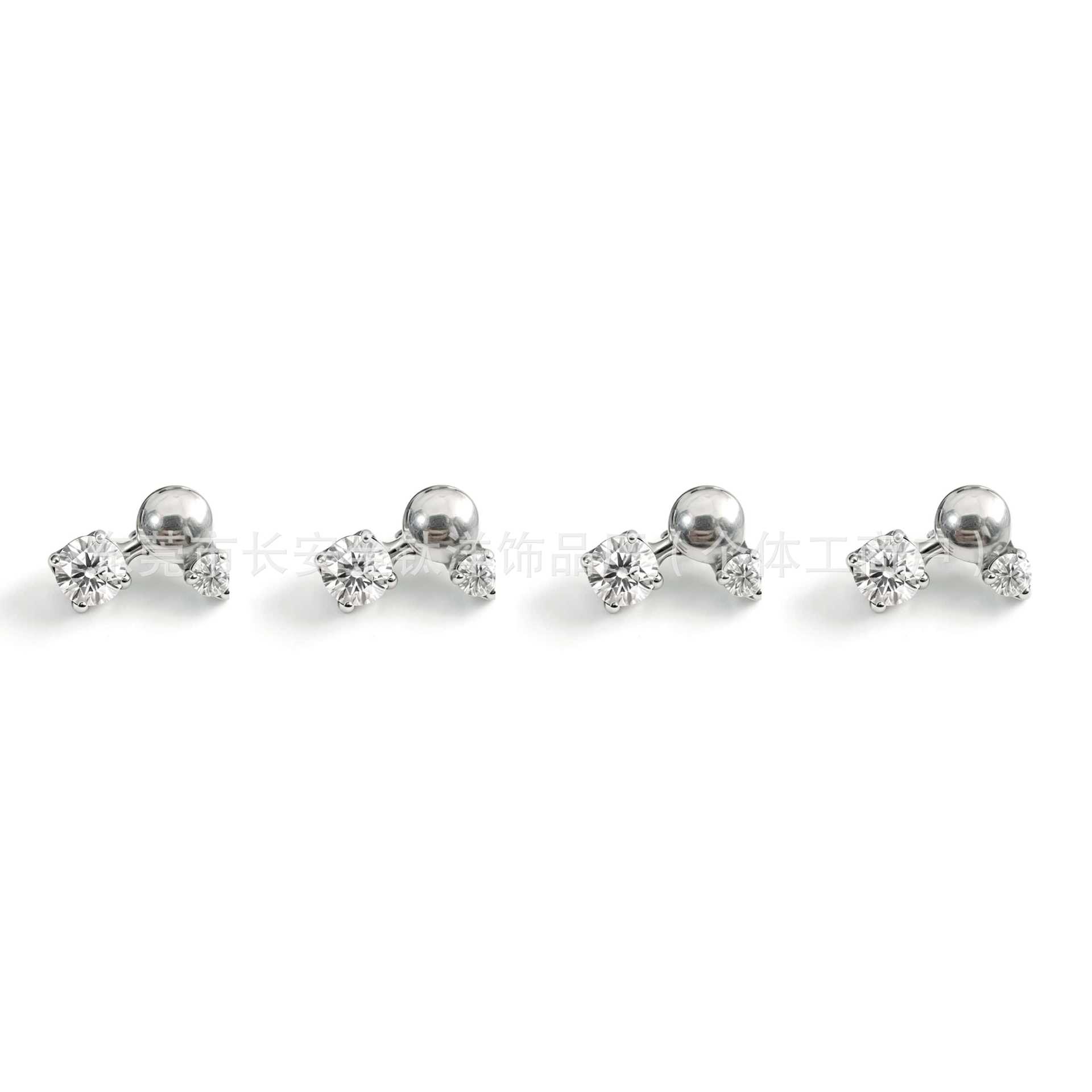 Pointed titanium steel lip stud product view