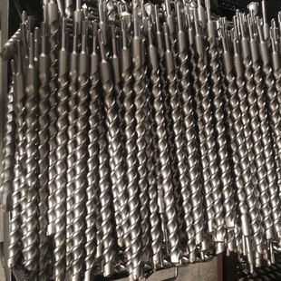 Round handle two pits two slots SDS-plus electric hammer drill bit 110-250-350-450 one-word head alloy impact drill