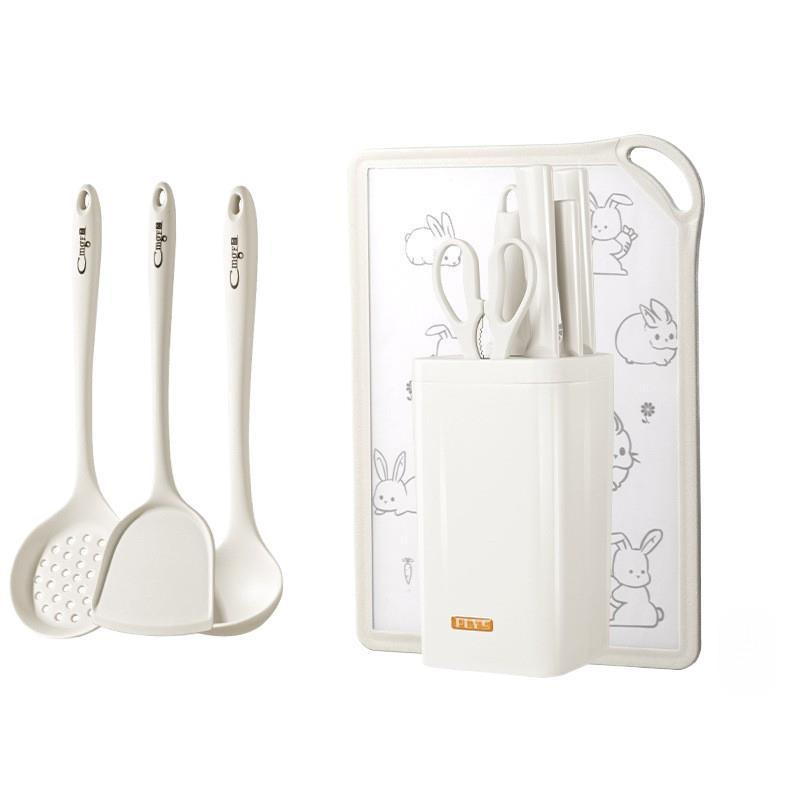 Combinación de cuchillos de hueso, utensilios de cocina, utensilios de cocina, conjuntos de suministros, tablero de corte de verduras doméstico, tablero de corte de verduras 2 en 1