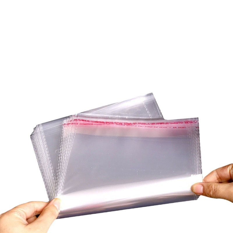 OPP bolsa de embalaje transparente multitamaño joyería de ropa bolsa de plástico ziplock impresión LOGO bolsa autoadhesiva autoadhesiva