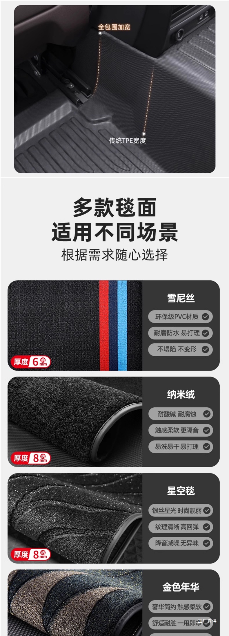 Car Floor Mats TPE Full Coverage