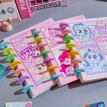 小马宝莉卡册 蘑菇扣小卡册女生彩色高颜值3寸四宫格小卡收纳册