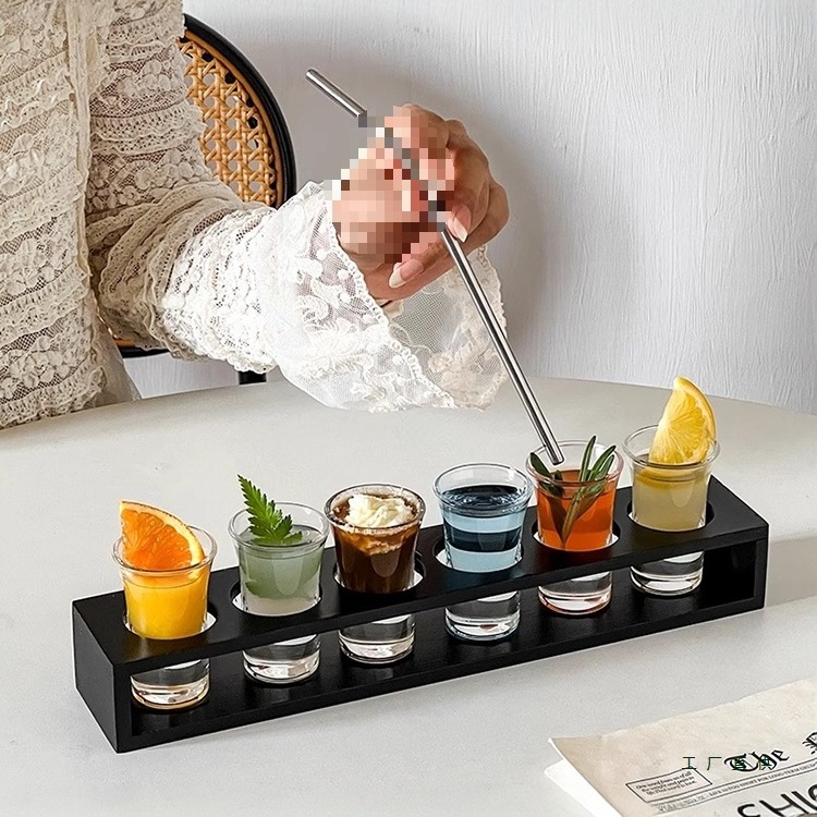 鸡尾酒调酒龙舌兰子弹杯shot杯套装轰炸机杯子网红b52酒杯一口杯