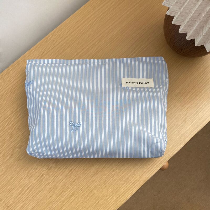 シンプルなリボン収納袋、旅行の必需品ライナーバッグ、化粧品バッグ、女性の大容量ポータブル化粧品収納袋|undefined