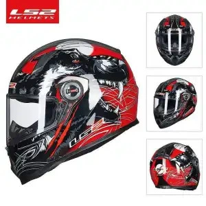 Motorcycle Helmet Headset – Ff358 - ff358-honda-redwolf-totem-l