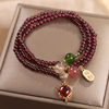 Brand crystal bracelet pomegranate, jewelry jade, Korean style, fox, raccoon