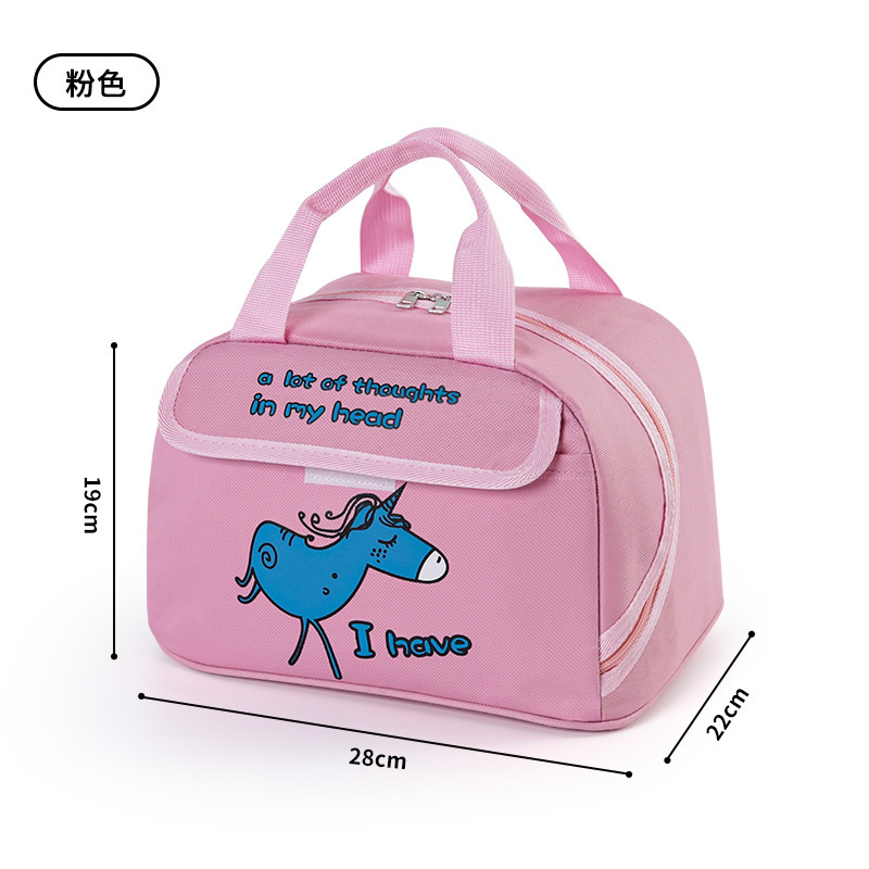 Bolsa de aislamiento térmico portátil para niños Bolsa de aislamiento térmico de dibujos animados Bolsa de hielo para estudiantes Bolsa de almuerzo con bolsa de arroz Bolsa de almuerzo para trabajadores de oficina al por mayor