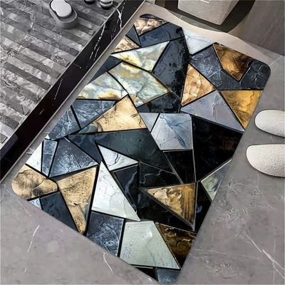 Cross-Border American-Style Stone Diatomaceous Earth Bathroom Absorbent Non-Slip Floor Mat, Bedroom Dirt-Resistant Foot Mat, Entryway Easy-Care Door Mat