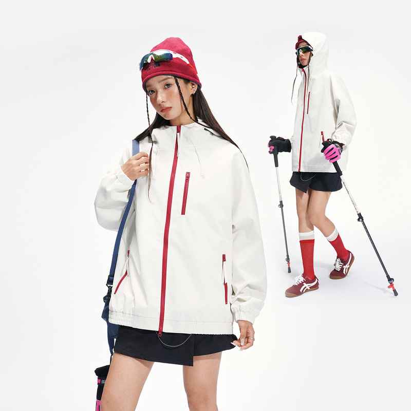 Foreign Trade Cross-Border Wholesale Outdoor Jackets for Men and Women, Spring and Autumn Styles, Outdoor Cycling and Mountaineering Clothing, Waterproof and Windproof Jackets for Men