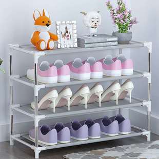 Simple shoe rack multi-layer assembly simple storage small shoe rack DIY assembly combination shoe rack economical plastic accessories