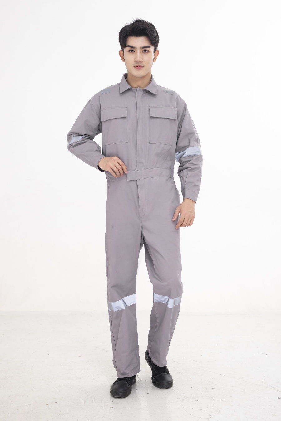 Mezcla de algodón puro, poliéster y seda, resistente a las manchas y al desgaste, ropa de protección para reparación de automóviles y soldadura, ropa de trabajo de una pieza a prueba de polvo, conjunto de traje de una pieza para hombre.