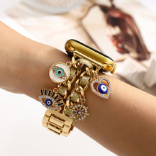 Y 33487 Evil Eye Leather Watch Band ��ħ֮��Ƥ�ʱ����羳