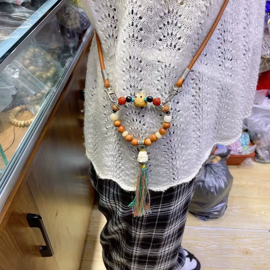 Новый ретро-оригинальный сандаловый ремень ручной работы с корнем бодхи «множество сокровищ», ваджра-бодхи и другими красивыми лентами.