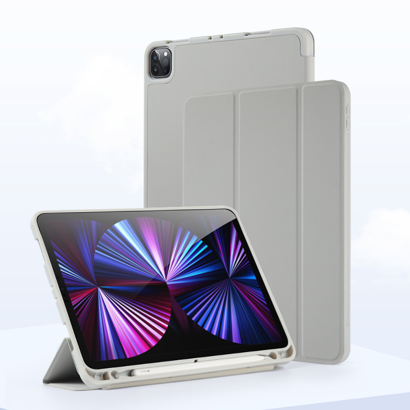 iPad 新型に適したサイドステッカー 70% off スタックタブレットスタンド保護ケース、ペンスロット付きシリコンソフトボトム保護ケース|undefined