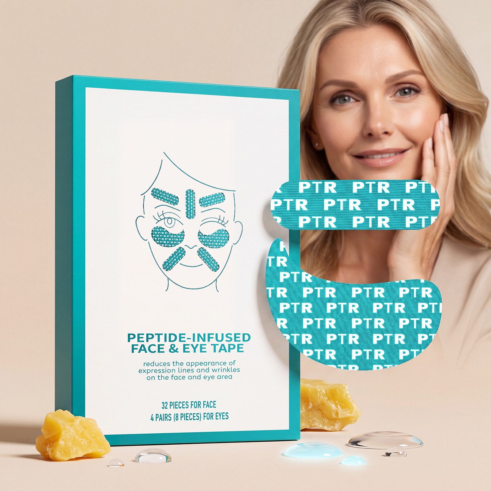 Facial Care Patches with Niacinamide Essence Are Gentle and Skin-Friendly, Moisturizing, Breathable, and Hydrating for Dry Skin Without Causing Tightness