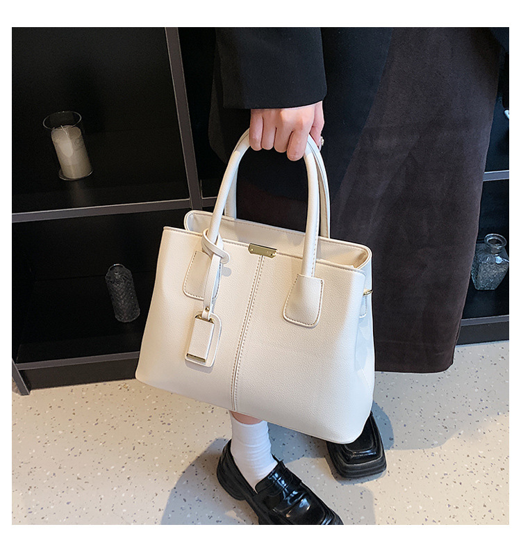 Handbag, Square Bag Bags Type Casual, Daily Occasion Pu Leather Material Solid Color Pattern Women's Pu Leather Solid Color Elegant Square Magnetic Buckle Handbag Square Bag