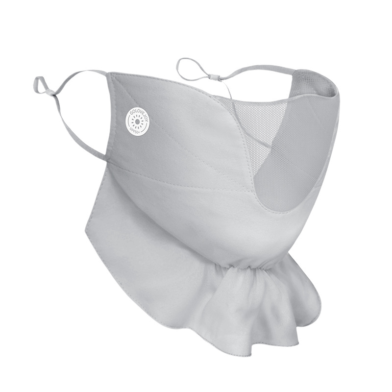 Verano nueva Máscara de protección solar femenina conducción al aire libre protección UV máscara de gasa transpirable delgada XKZ47