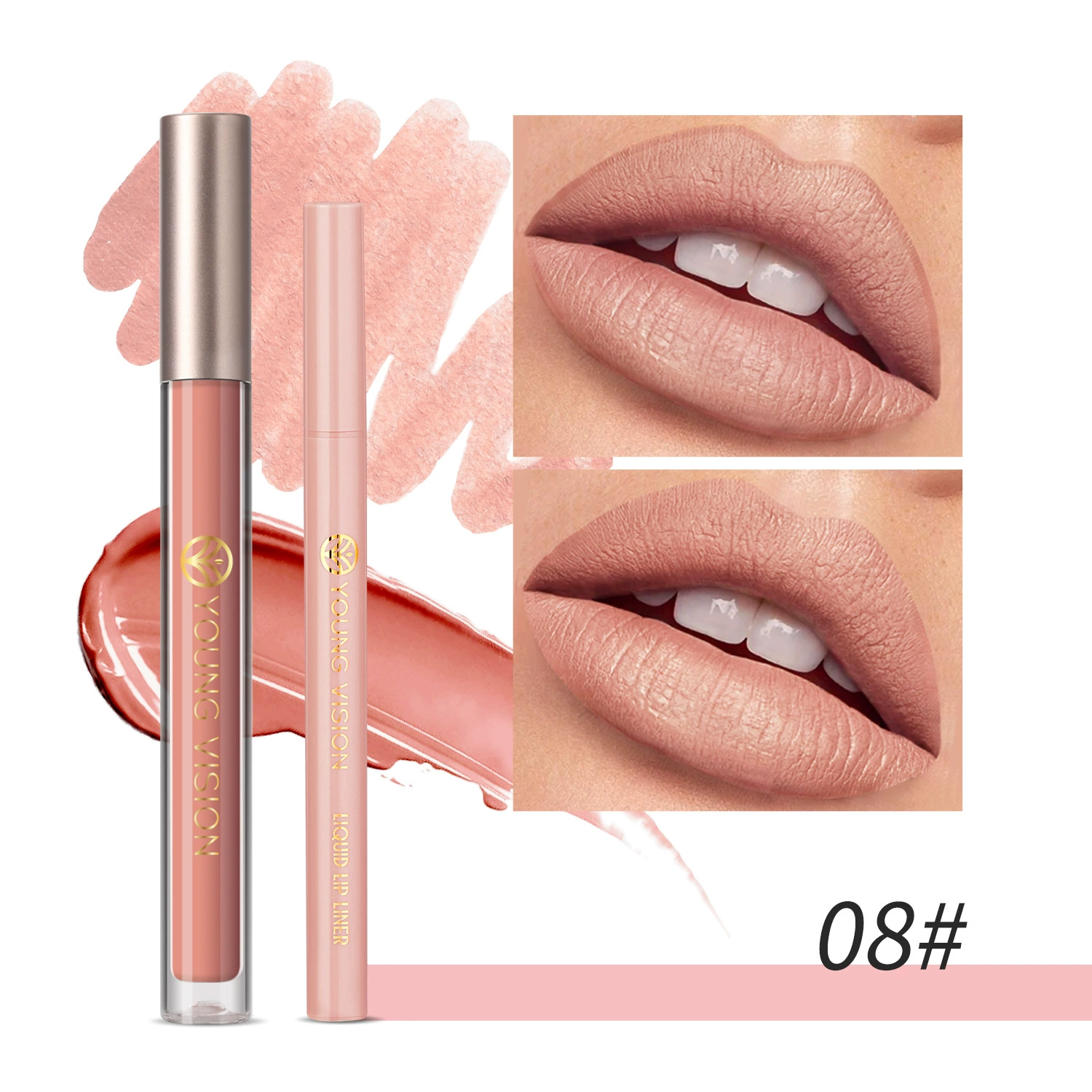 YOUNG VISION Lip gloss, lip pencil, set, 2 pieces