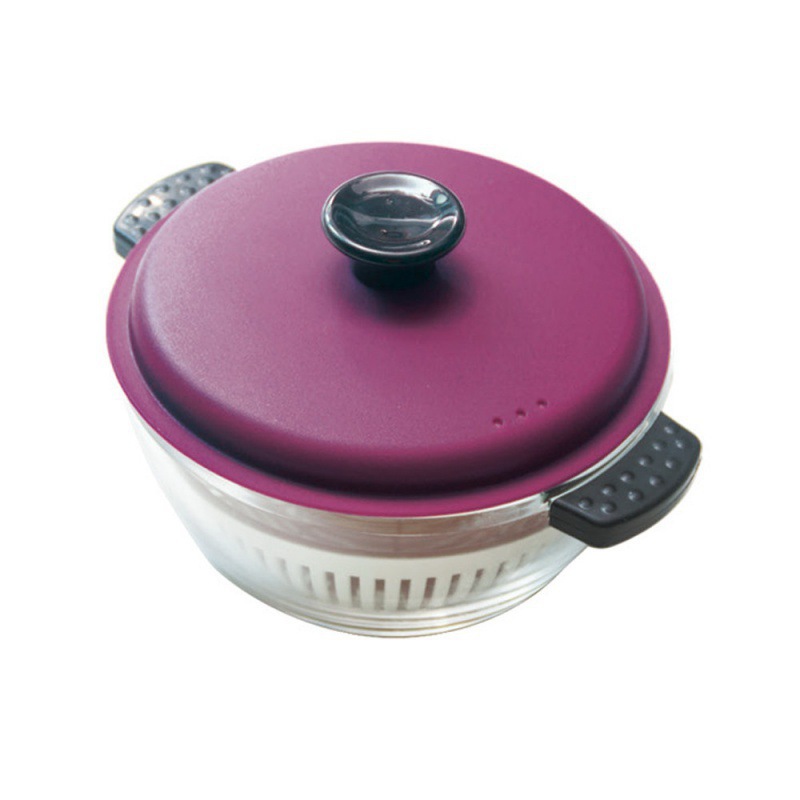 批发高硼硅玻璃蒸锅 家用辅食锅耐热煮汤锅透明琥珀色微波炉奶锅