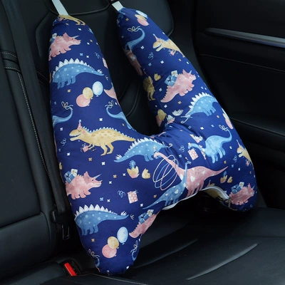 Children's car seat belt Seat belt shoulder pad - feina-dinosaur-removableupgrade-linercotton-breathable-5566cm