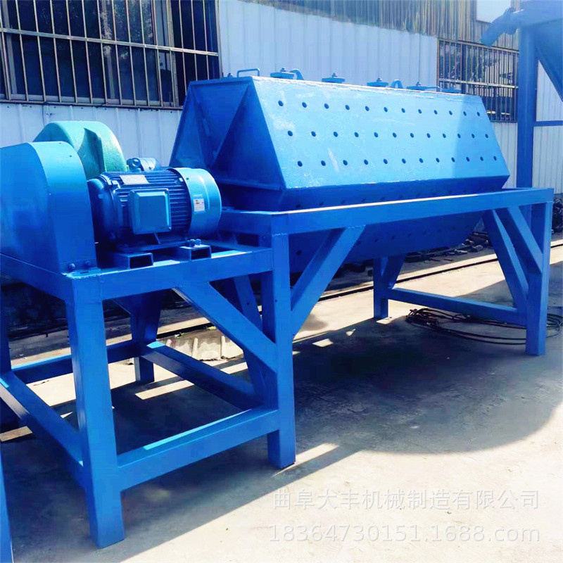 2023鹅暖石滚筒式抛光机 金属去毛刺抛光机 火烧铁干磨机