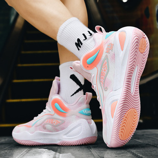 New Couple Basketball Shoes Battle Boots Students Sports Running Shoes Teenagers Primary School Students Actual Combat Concrete Floor Battle Boots Men