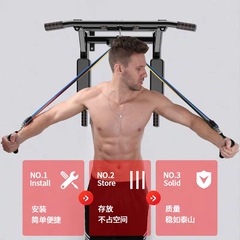 Wall bar pull-up bar home fitness equipment indoor bar wall drilling sandbag stand dual bar rack