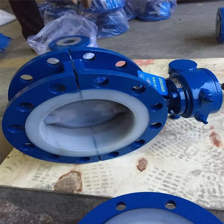 衬氟蝶阀 防腐全衬里四氟蝶阀 D41F46-16P 手动法兰式衬氟蝶阀