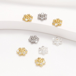 ����18k��ɫ΢��ʯ�U�ջ����ֹ�diy�ִ�����ˮ�����ñ��Ƭ