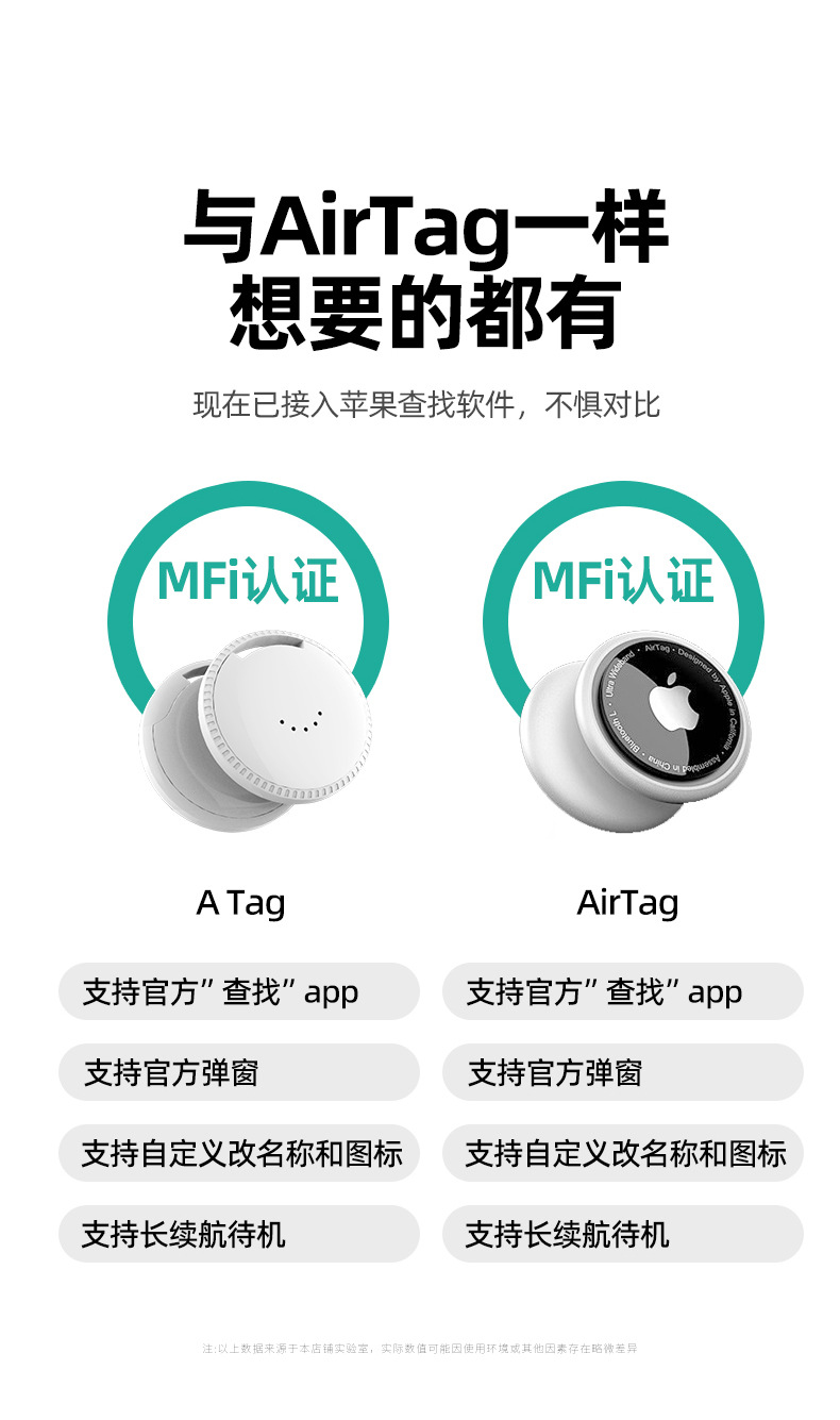 Bluetooth Tracker Locator, Compatible with Apple iOS, Smart Device Finder