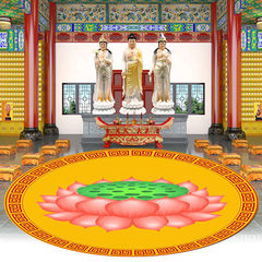 New Chinese Style Living Room Bedroom Computer Chair Anti-Slip Mat Modern Classical Art Zen Dance Rug Home Round Rug