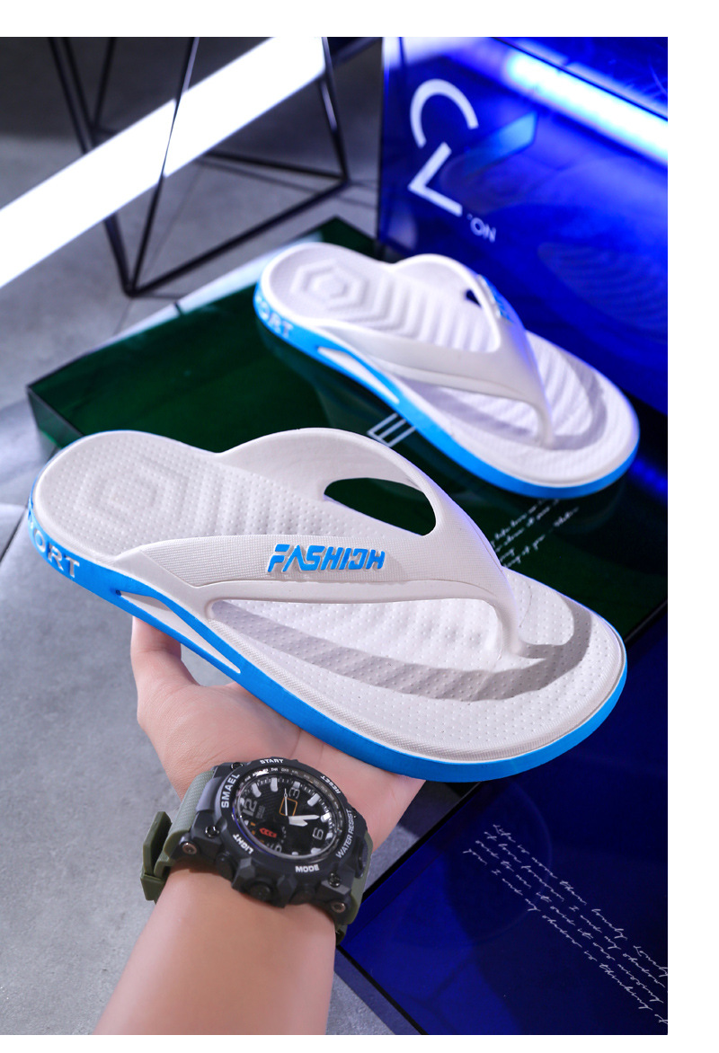 Men's Flip-flops For Summer Beach, Durable Non-slip Sandals_voghion.com