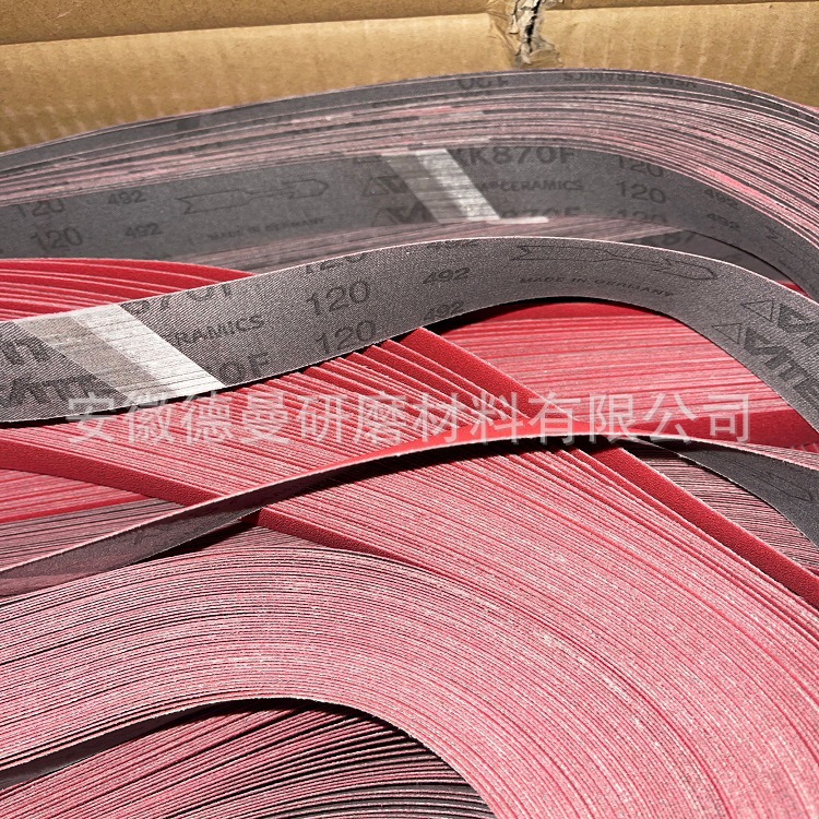 供应德国VSM XK870F软布陶瓷磨料砂带 高温合金 钛合金叶片打磨带