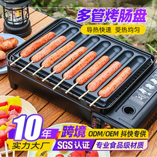 8 tubes of secret sausage pan gas sausage roasting machine stall cassette oven starch sausage roasting machine crispy sausage hot dog