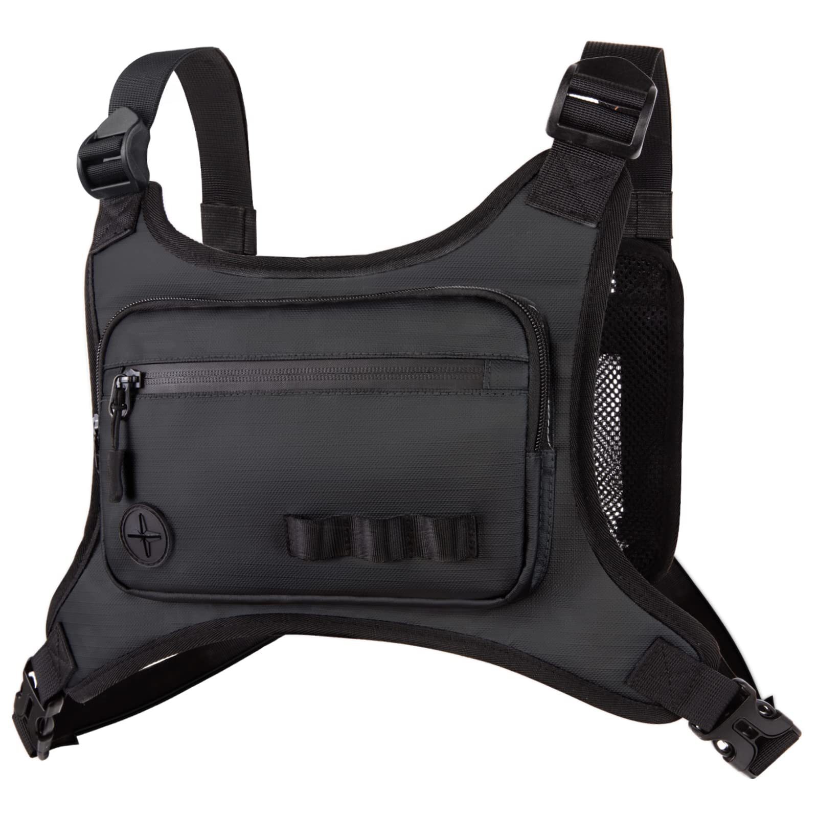 Amazon's new outdoor sports chest bag, tactical training morning running vest, adjustable storage equipment vest chest bag