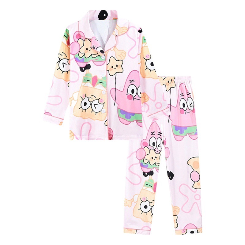 Nuevo comercio exterior de las niñas de otoño e invierno de manga larga pijamas lindo hogar desgaste suave casual Four Seasons aire acondicionado casa Pijamas