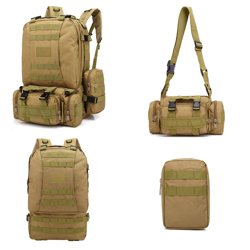 メーカー卸売多機能戦術登山バッグ屋外迷彩バックパックコンビネーションバッグトラベルバッグ軍事ファンバックパック