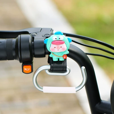 Strong Load-Bearing Bag Hanging – Other Electric Vehicle Accessories - green-piggy-leather-g-hook-black