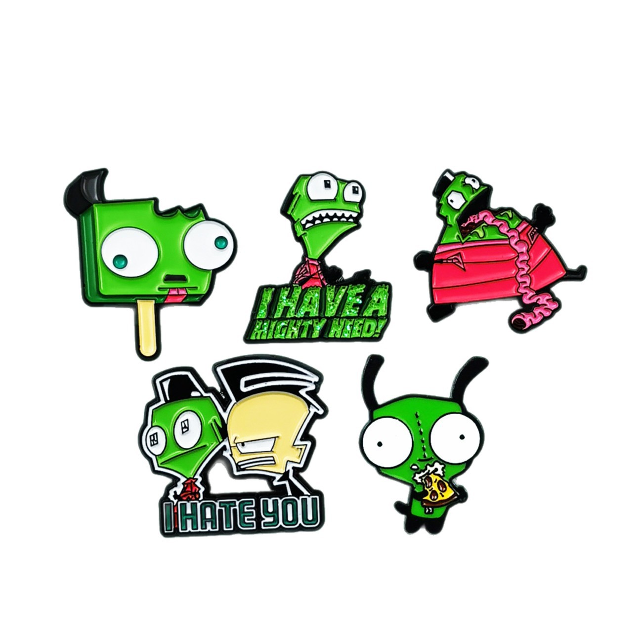 Broche de la serie de zombies de dibujos animados, estilo divertido, accesorios para niños, insignias, ropa linda, top, medalla de alfiler image 5