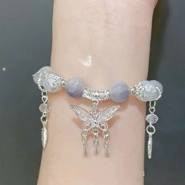 Painted Traveler in Time and Space Ye Xuan Peripheral Derivative Bracelet for Women DIY Niche High-Looking Butterfly Elegant Bracelet