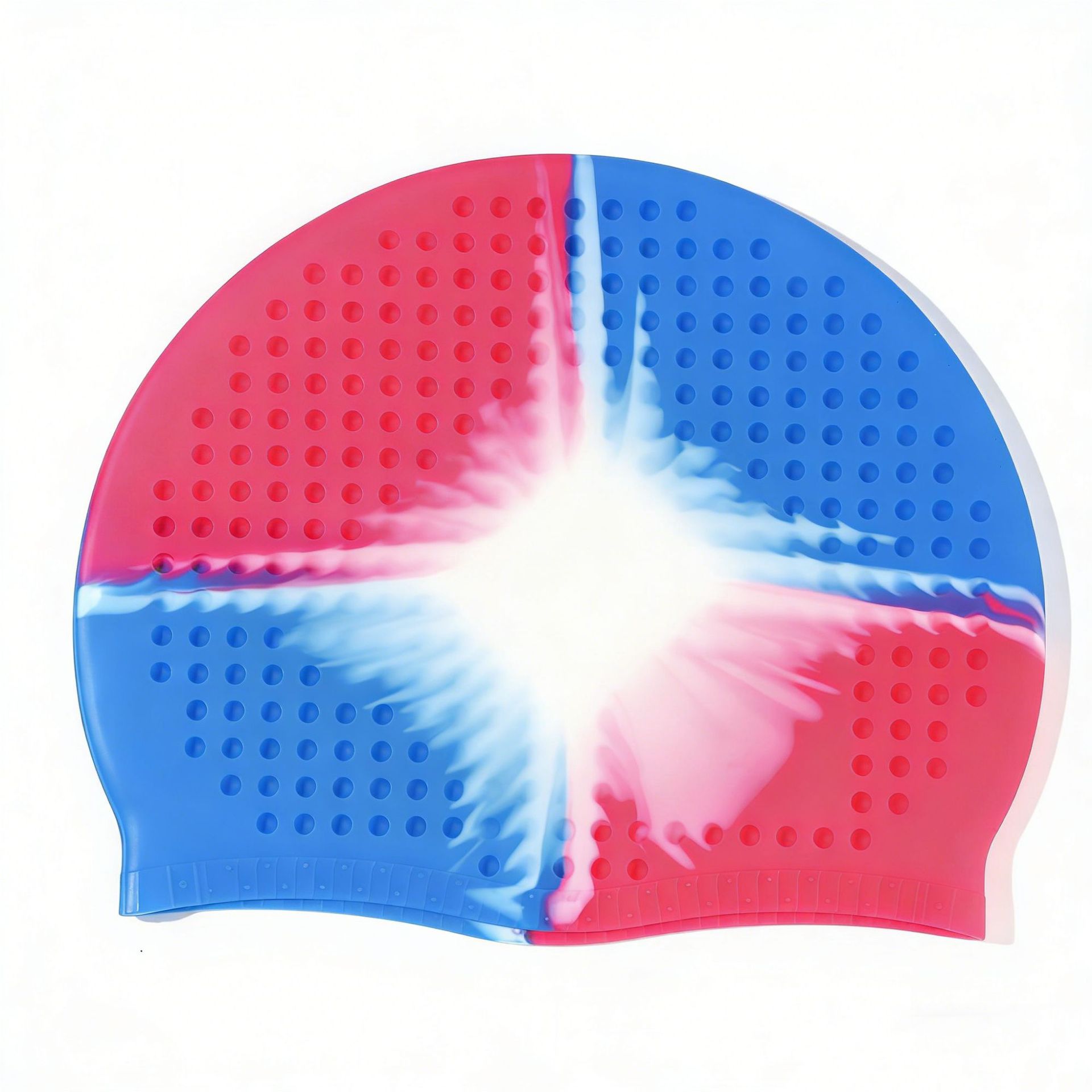 Sombrero de natación de silicona para adultos unisex sombrero de natación de silicona agujero elástico sombrero de natación burbuja sombrero fábrica de suministro directo