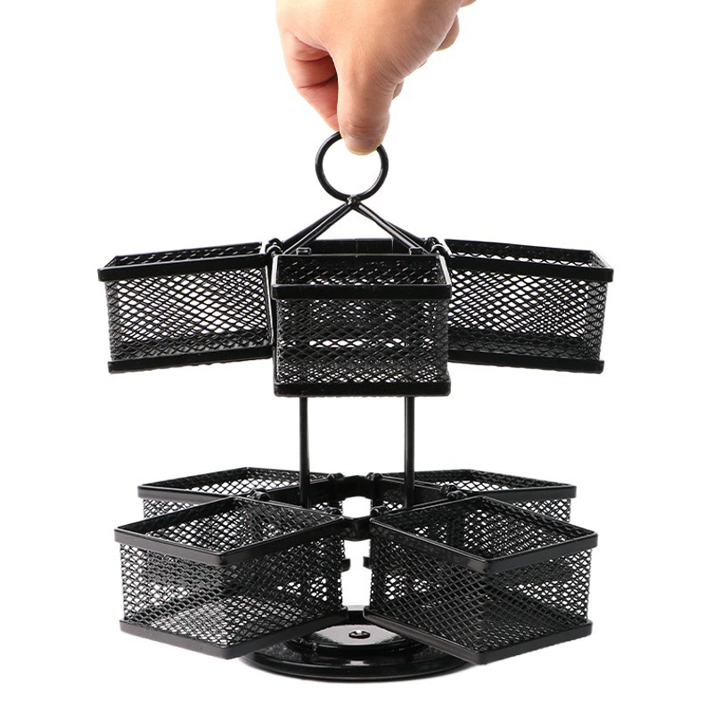 Роторная стойка для чайных пакетиков большой емкости Стеллаж для хранения ящиков для чайных пакетиков Настольная стойка для чайных пакетиков