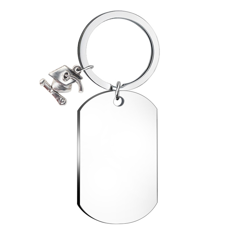 Daily Occasion Simple Style Geometric Stainless Steel Unisex Bag Pendant Keychain