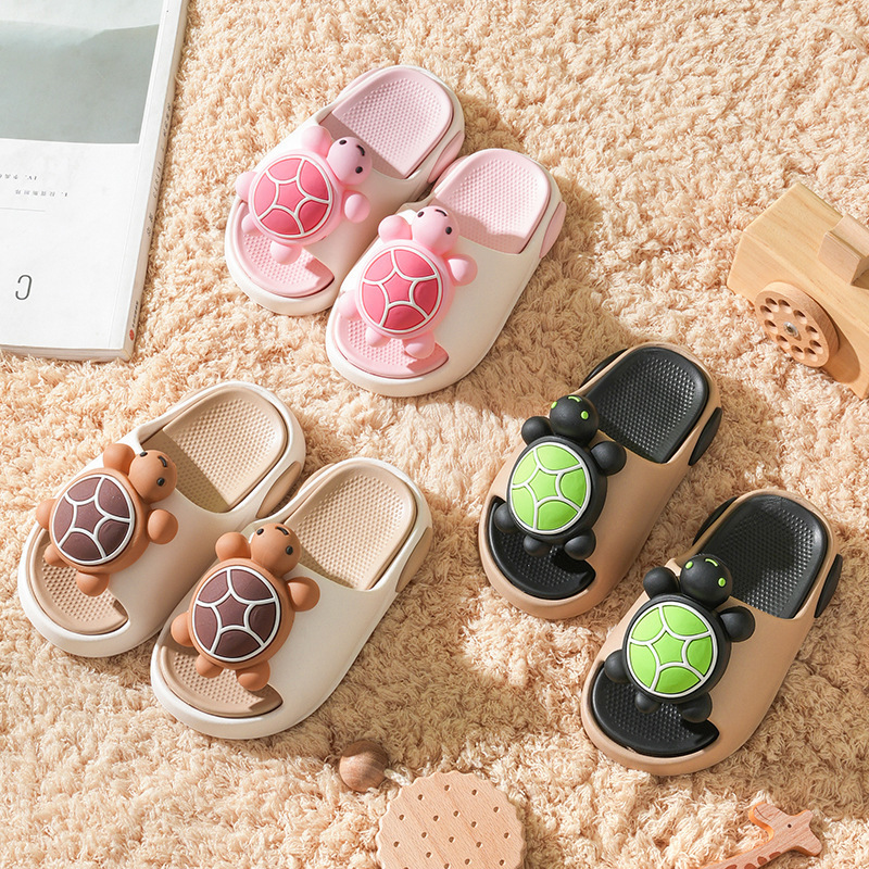 EVA Children's Slippers Tortoise Boys and Girls Summer Cute Outer Wear Middle-aged Children's Soft Bottom Indoor Children's Cross-border Sandals and Slippers EVA Children's Slippers Tortoise Boys and Girls Summer Cute Outer Wear Middle-aged Children's Soft Bottom Indoor Children's Cross-border Sandals and Slippers