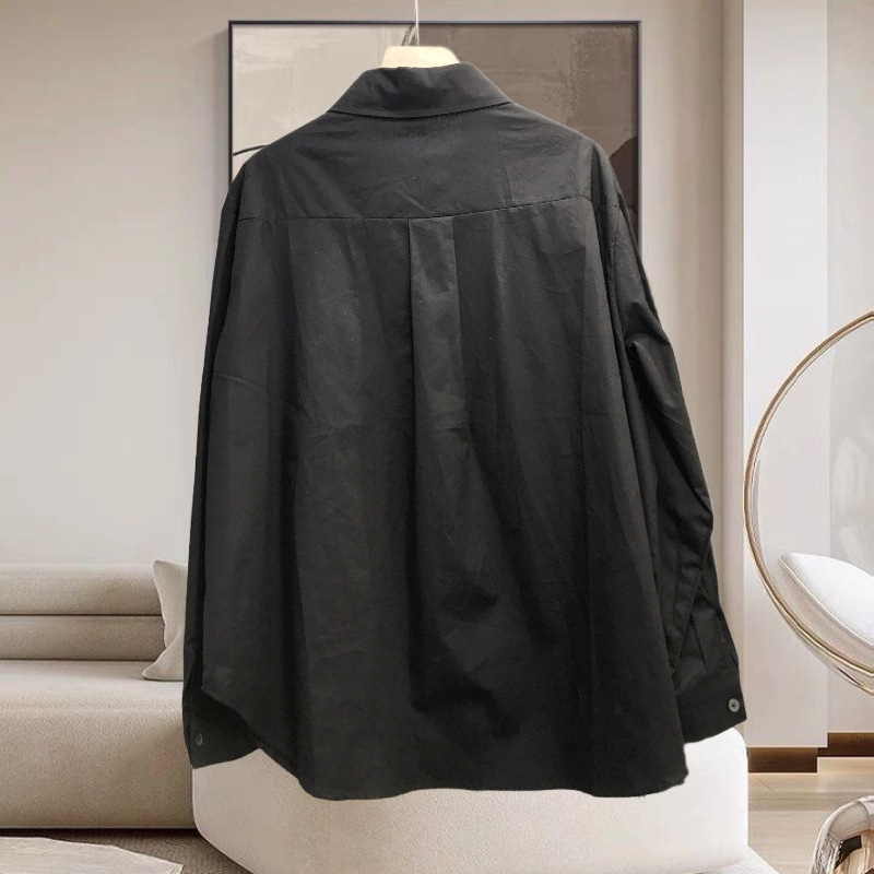 Dámské oblečení Velký květinový vzor Jarní nová košile s dlouhým rukávem pro ženy univerzální dojíždění jednořadý jednobarevný dámský top_voghion.com