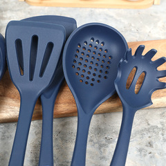 BG54 Factory Overstock Silicone Kitchen Utensils 7-Piece Set Non-Stick Pan Spatula Soup Ladle Strainer Spoon Skillet